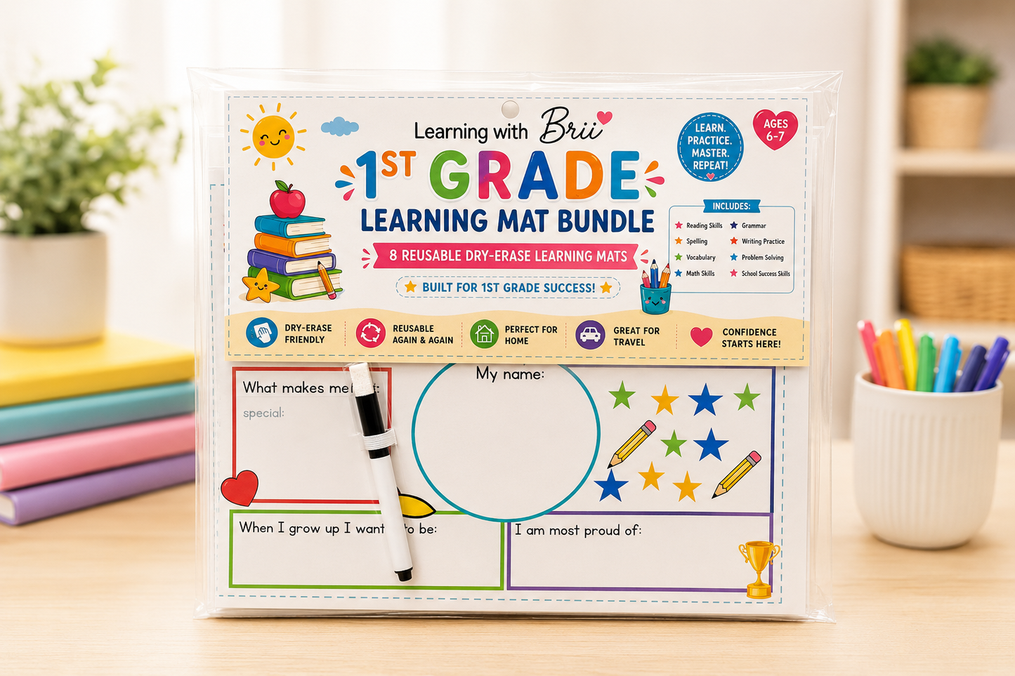 1st Grade Readiness | Summer Learning Mats