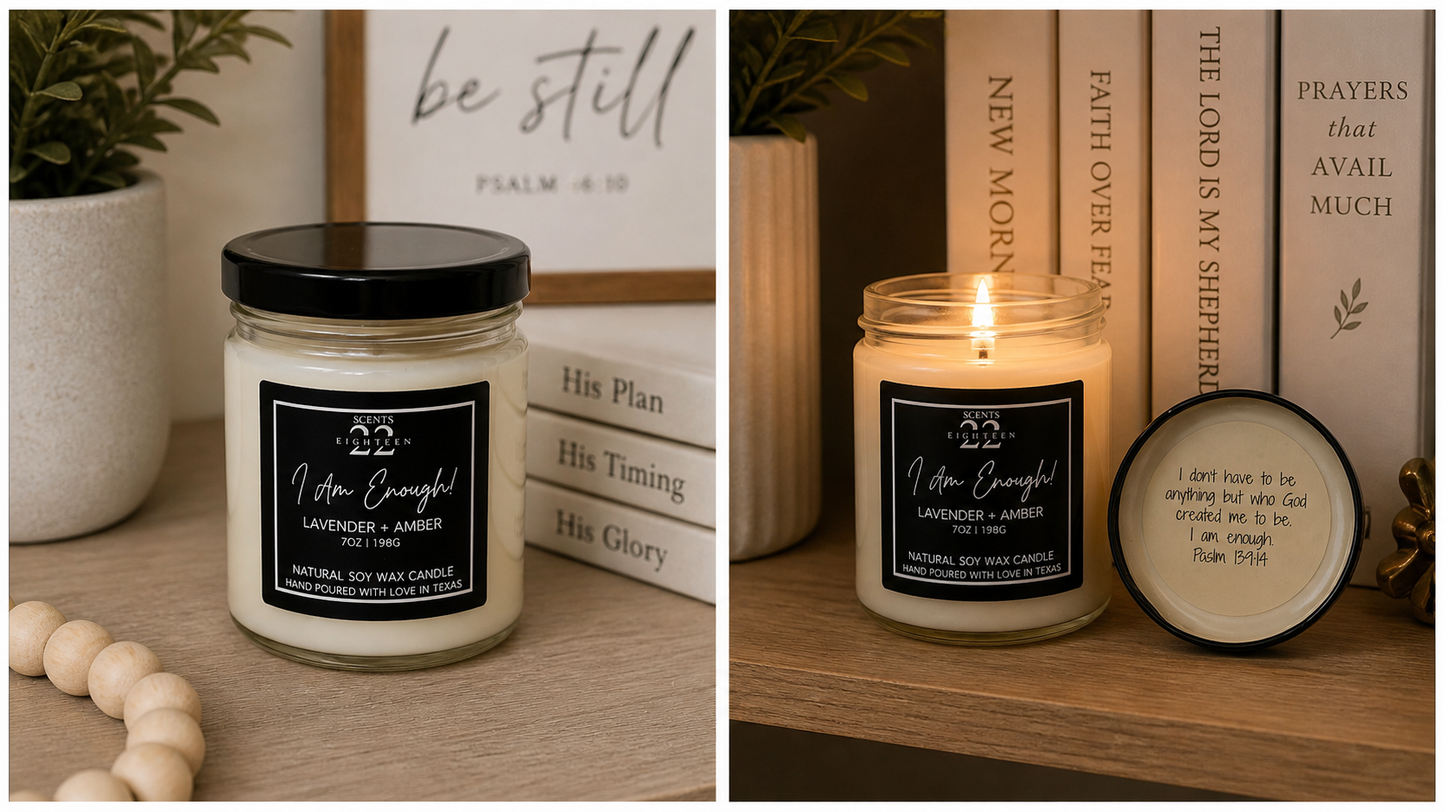 I Am Enough - Affirmation Candle