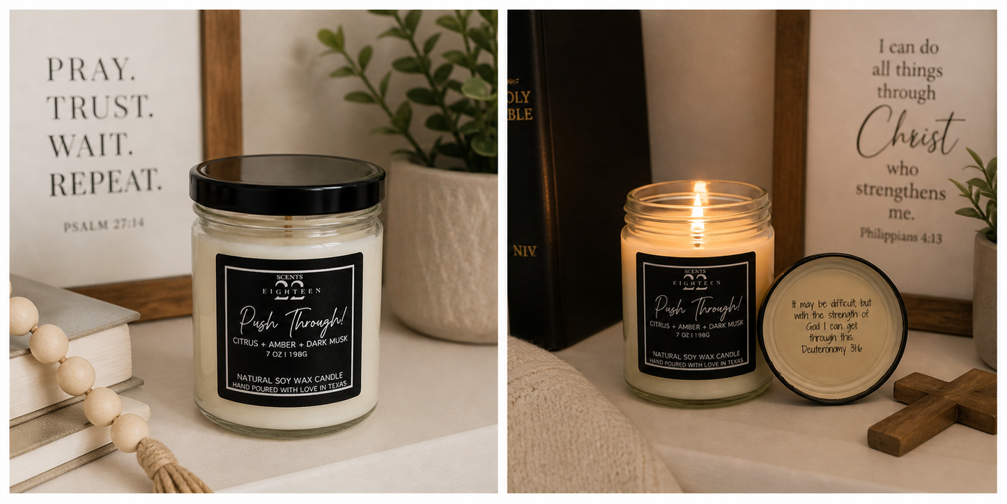 Push Through - Affirmation Candle
