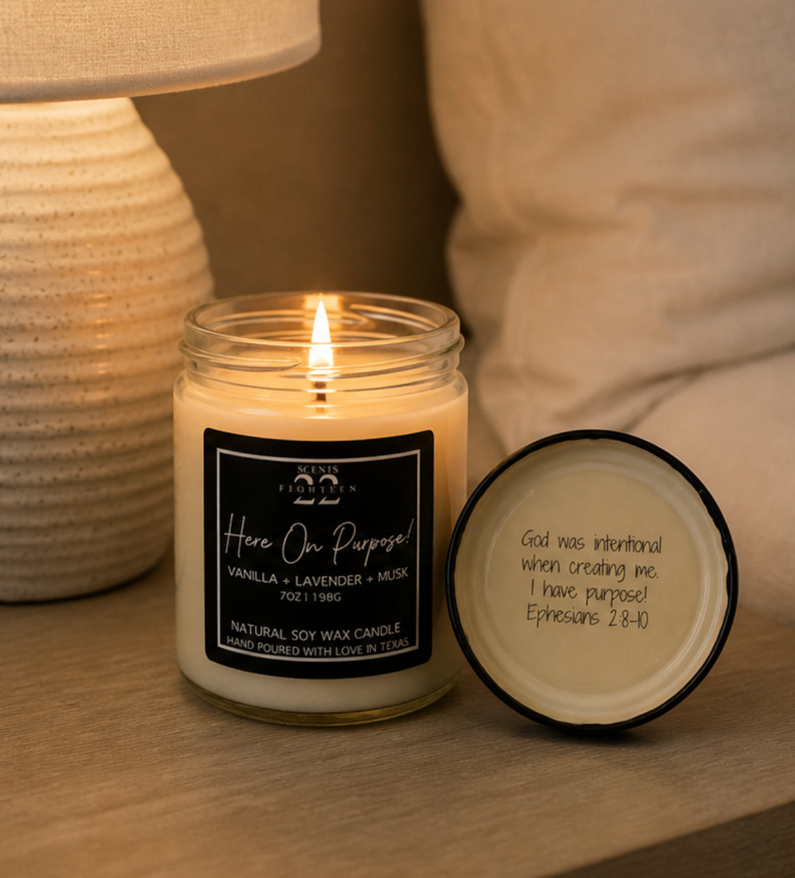 Here On Purpose - Affirmation Candle