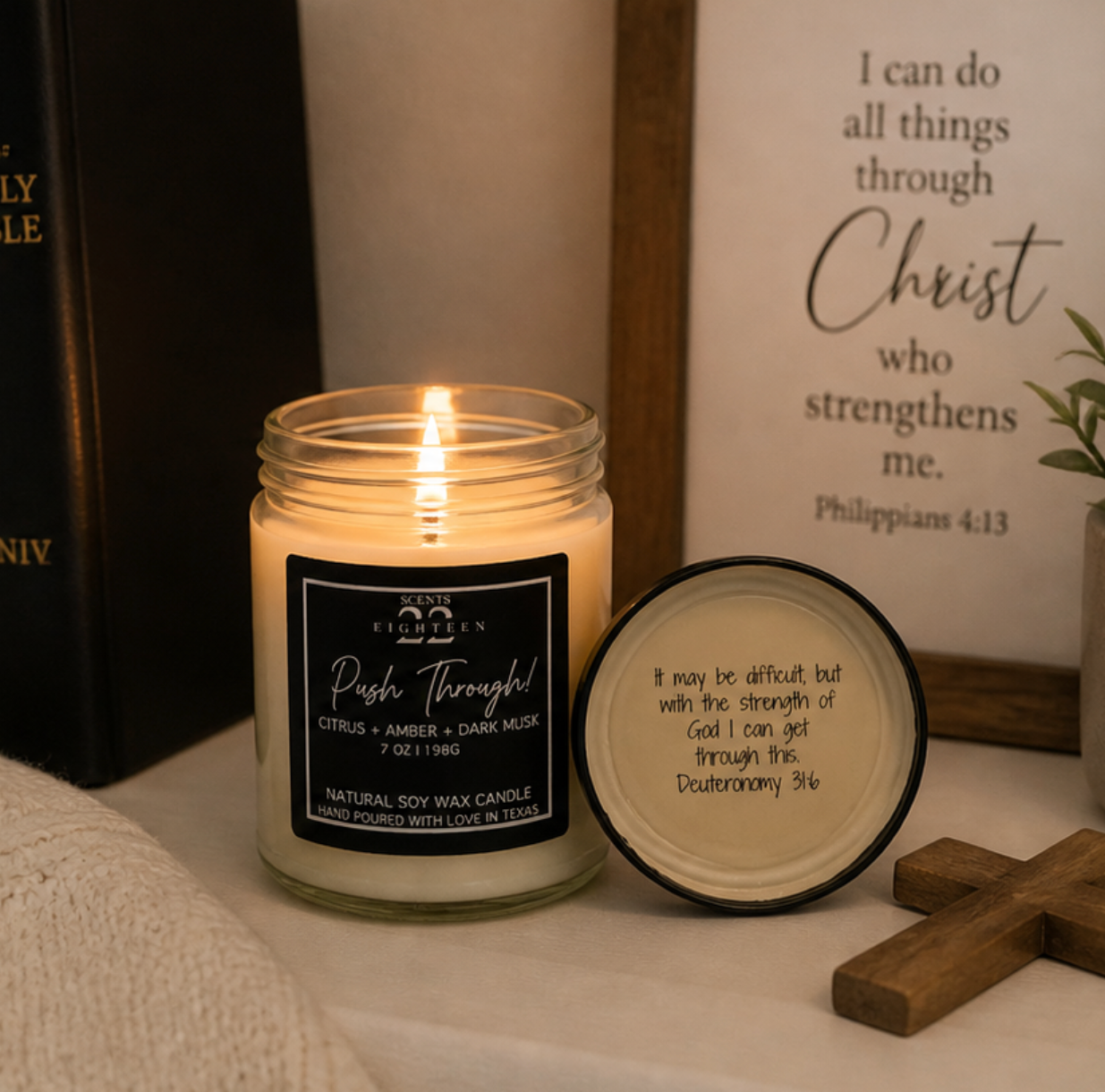 Push Through - Affirmation Candle