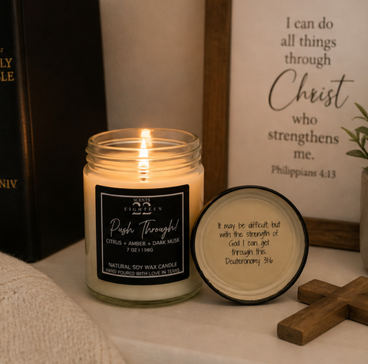 Push Through - Affirmation Candle