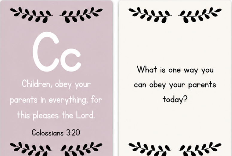 ABC Scripture Flashcards